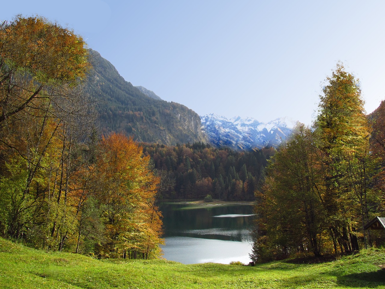 alpine allgäu lake free photo