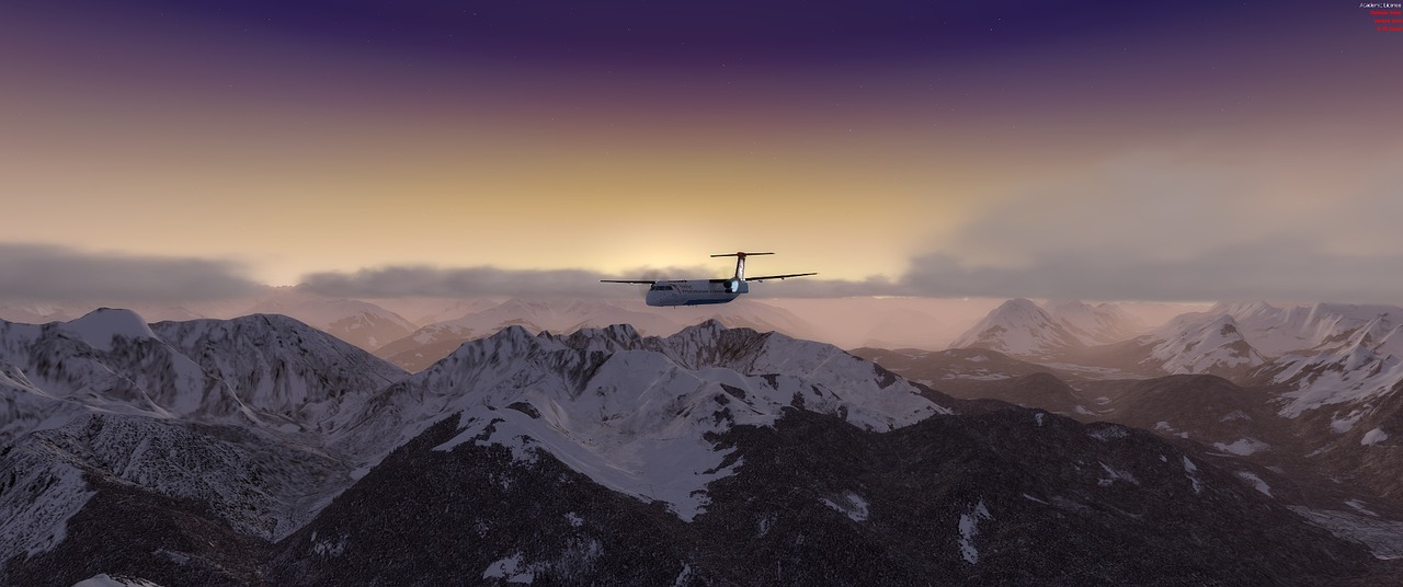 alpine aircraft dash q400 free photo