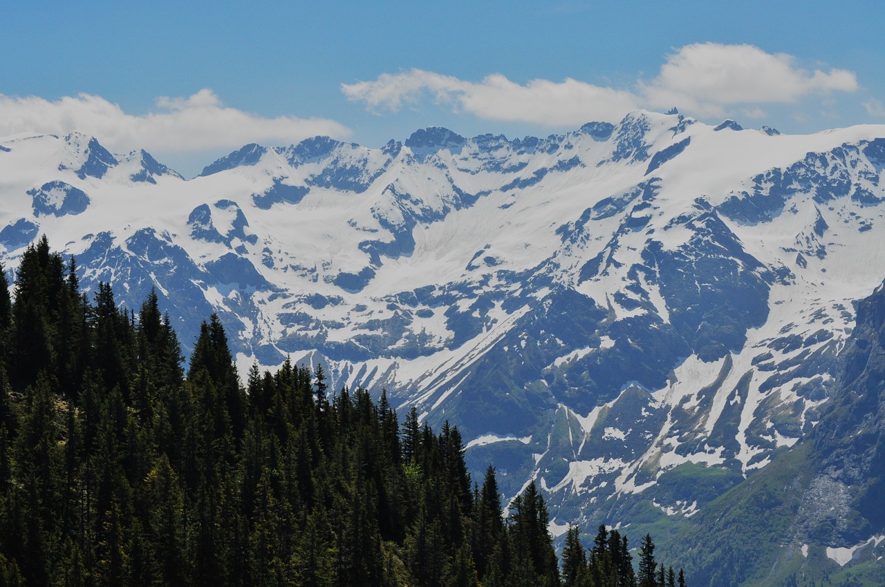 alpine mountains landscape free photo