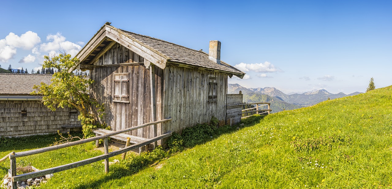 alpine  mountains  hut free photo