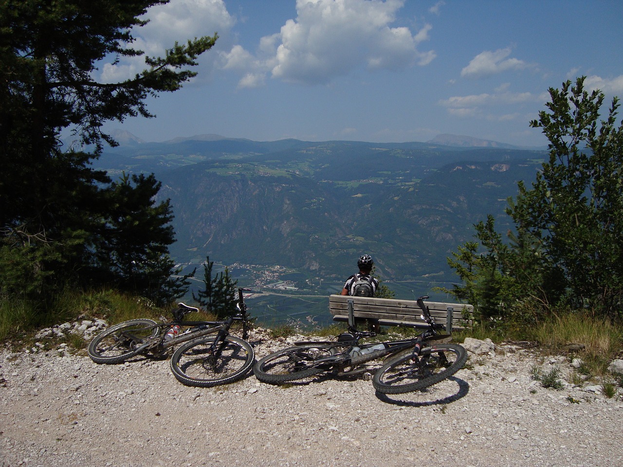alpine  bike ride  mountain bike free photo