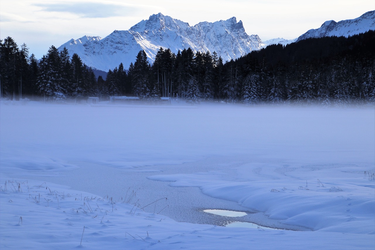 alpine  lake  frozen free photo