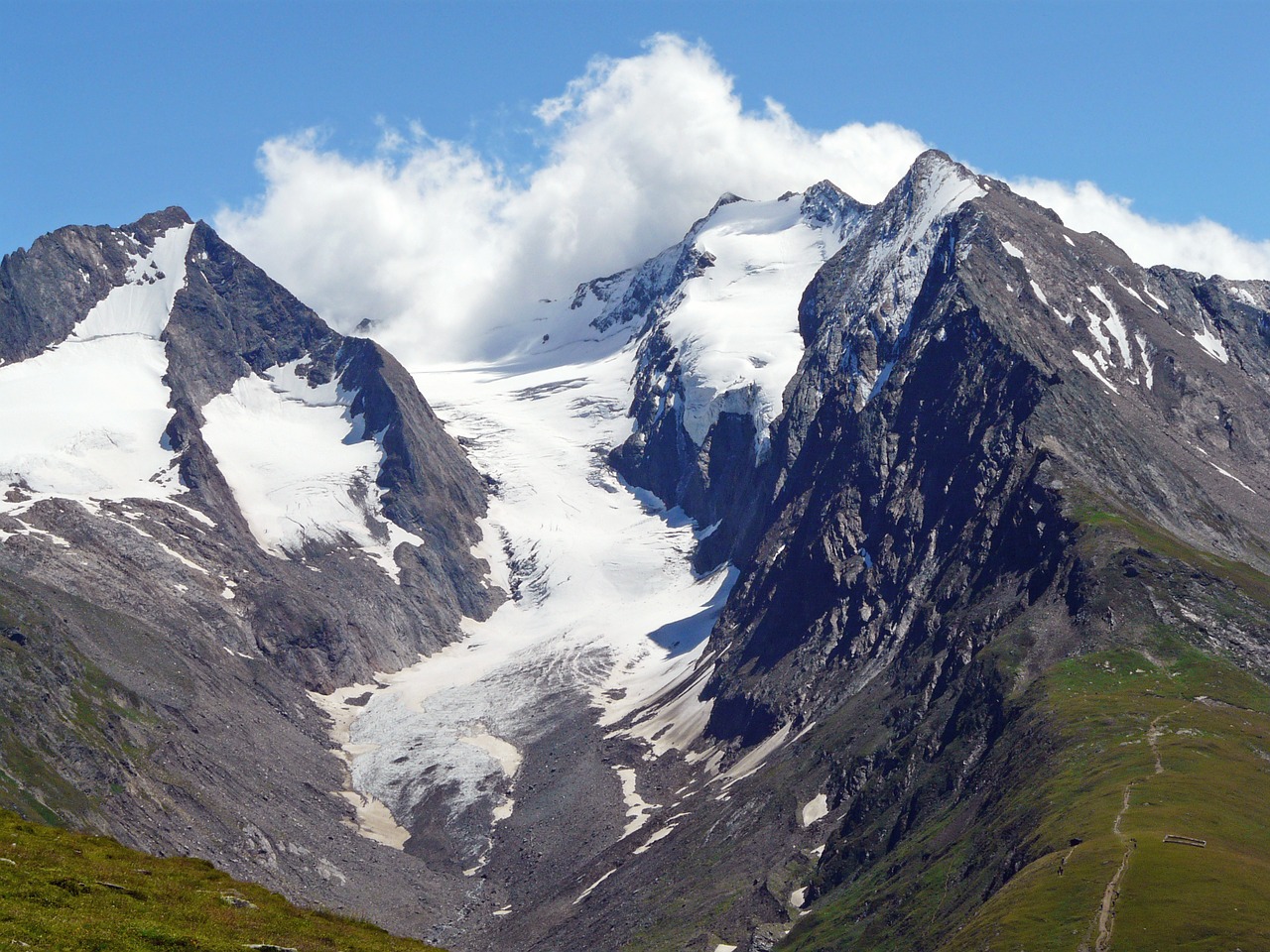 alpine mountains glacier free photo