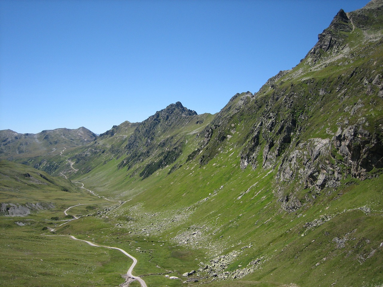 alpine mountains landscape free photo