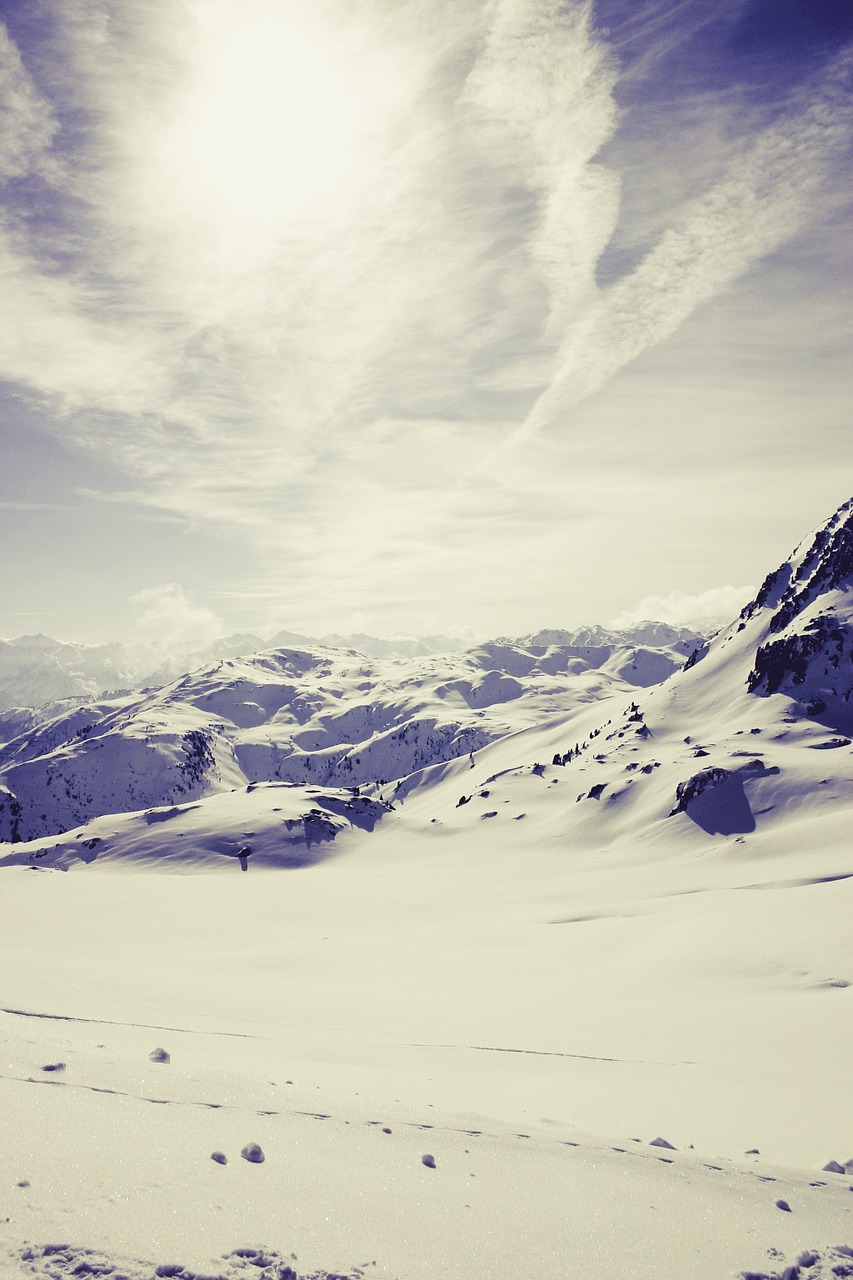 alpine snow landscape free photo