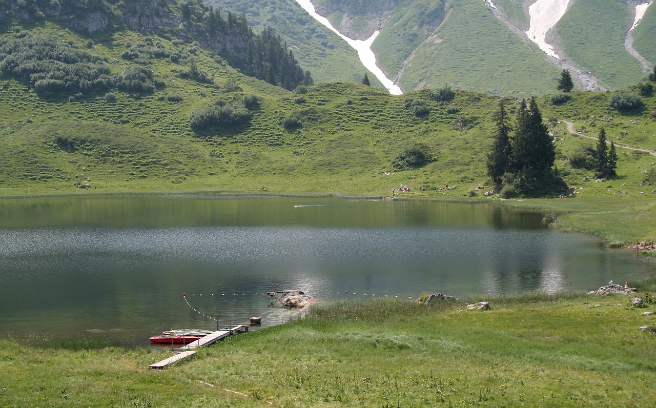 alpine mountain lake lake free photo