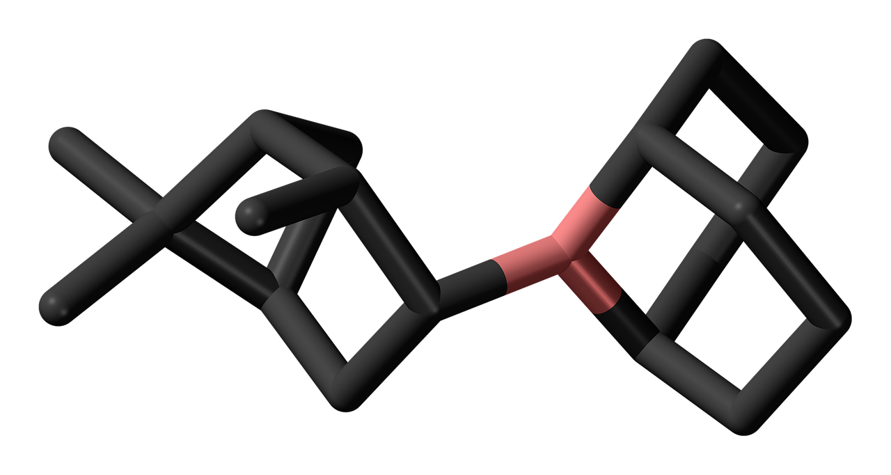 alpine borane molecule model free photo