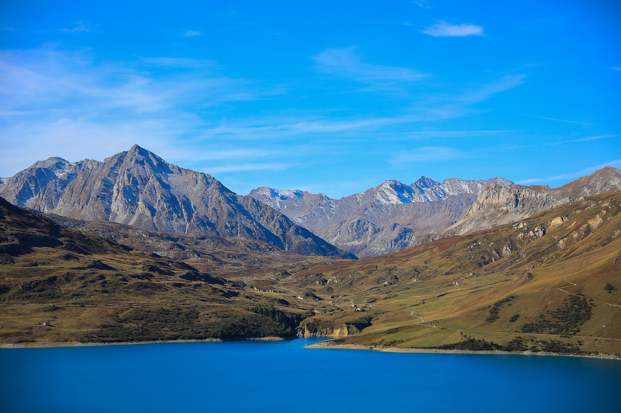 alpine scenery mountain lake free photo