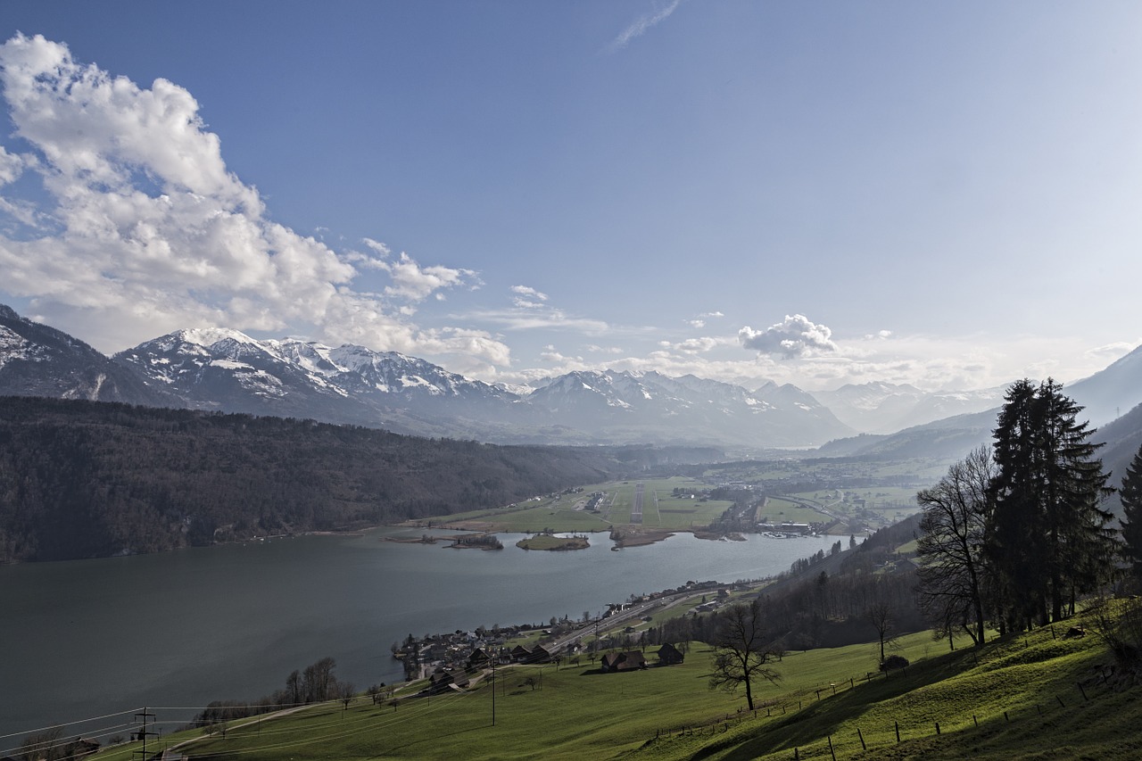 alpnachersee abendstimmung sunset free photo