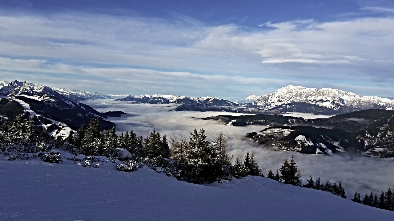 alps austria the ski slope free photo