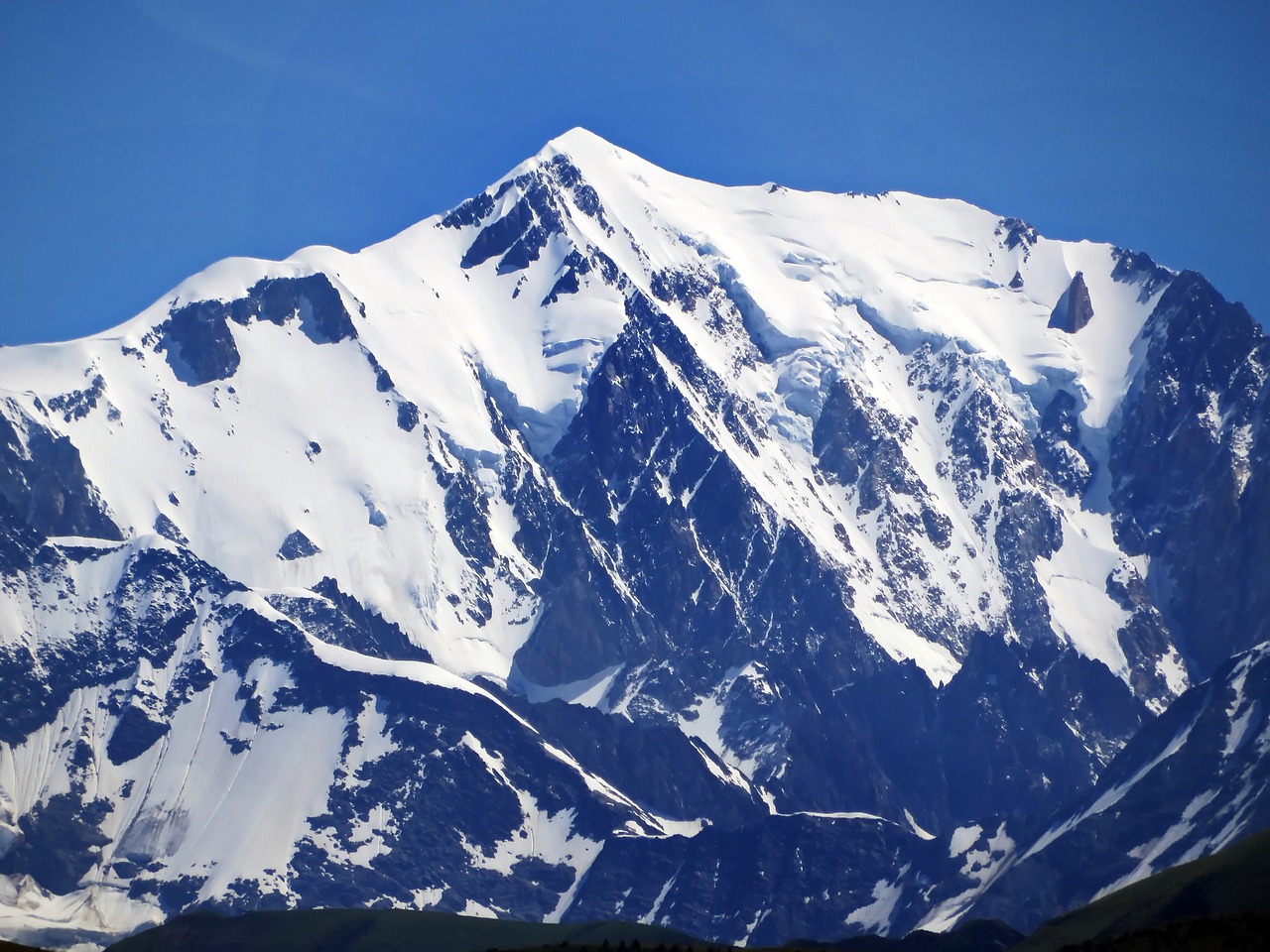 alps mont blanc massif free photo