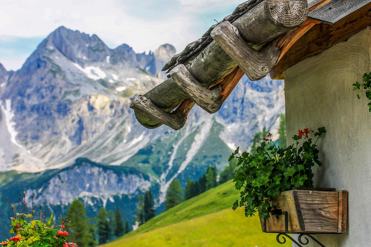 alps vernacular architecture mountains free photo