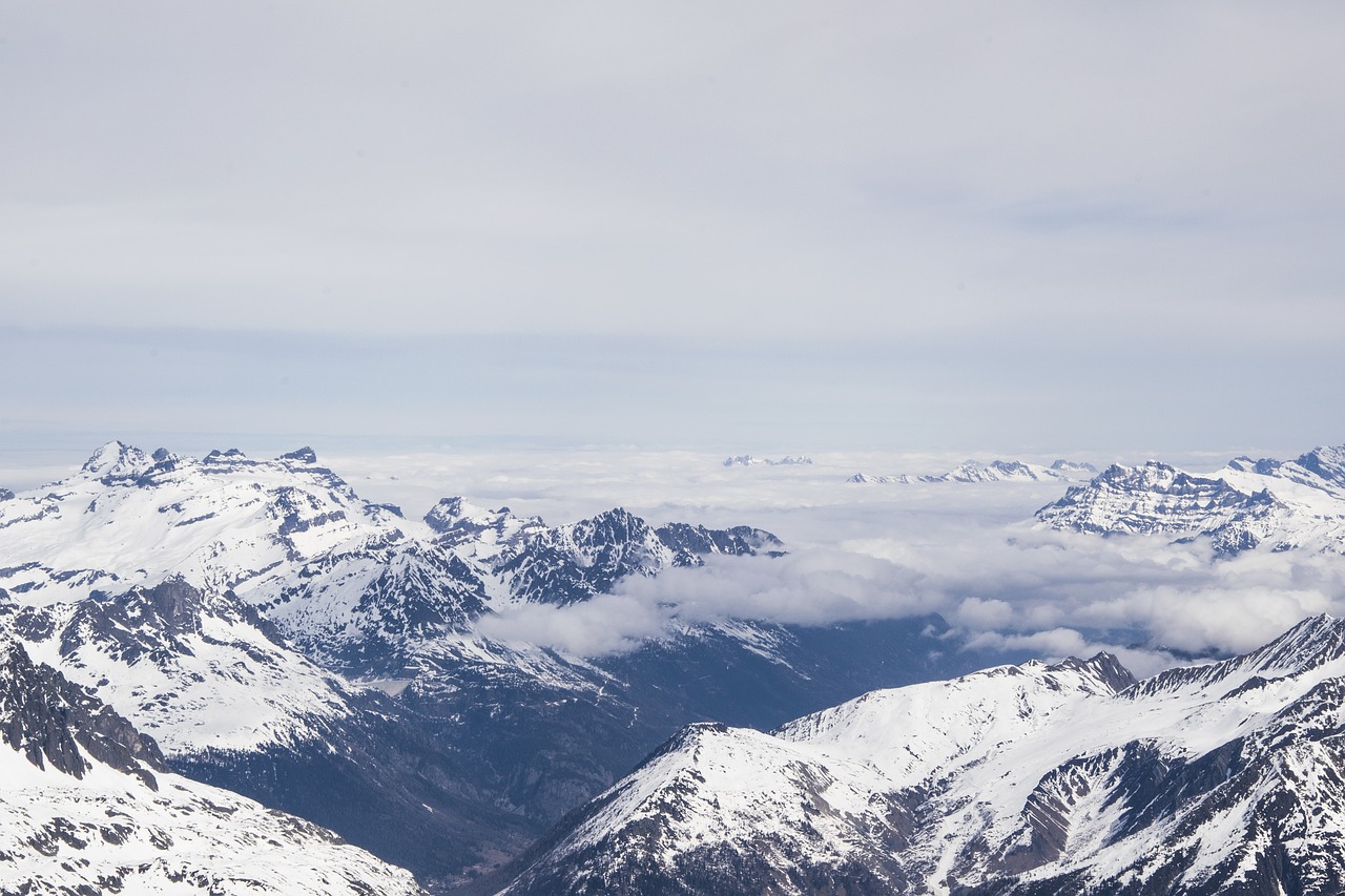 alps mountain peaks free photo