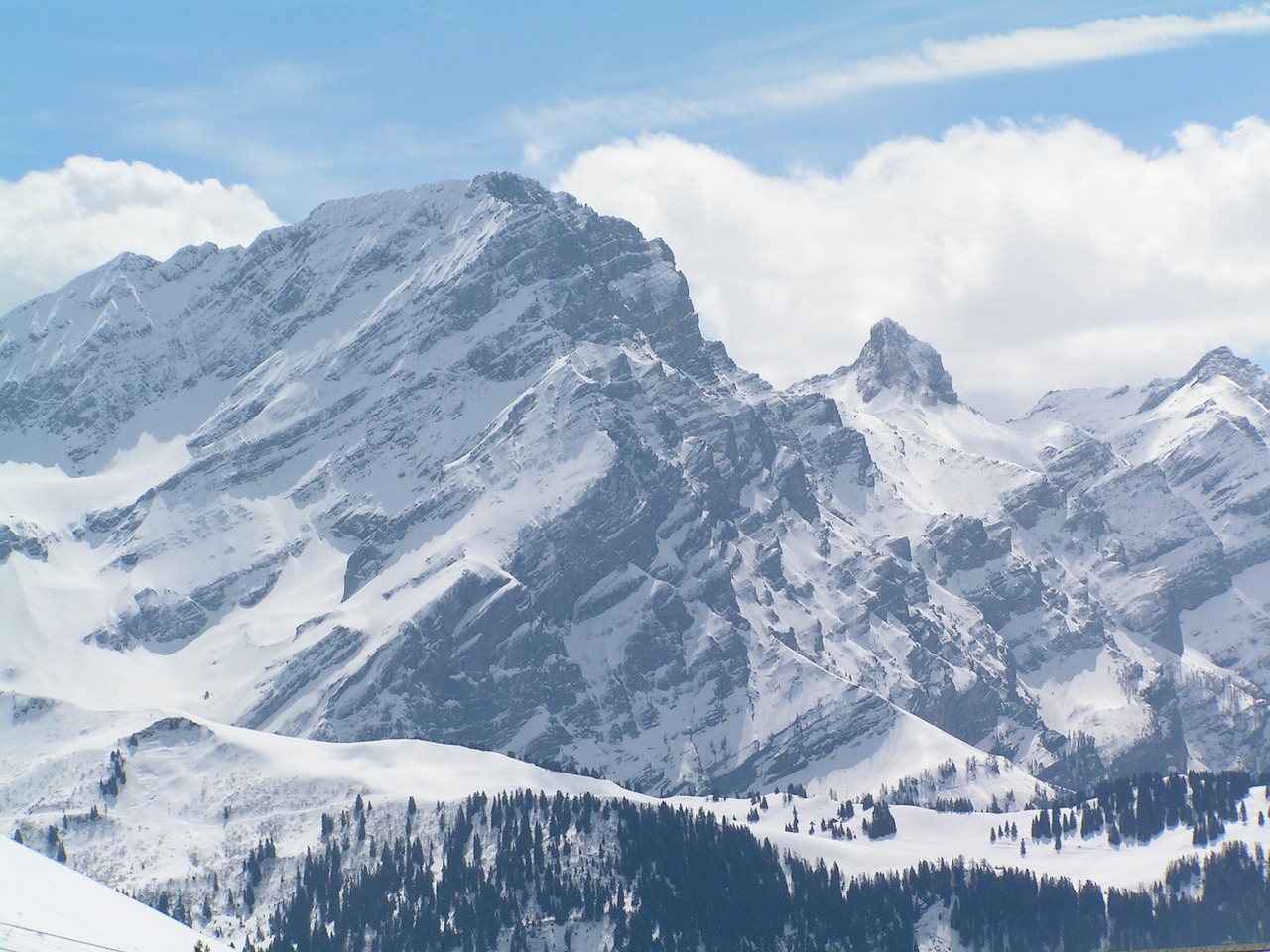 alps mountains snow free photo