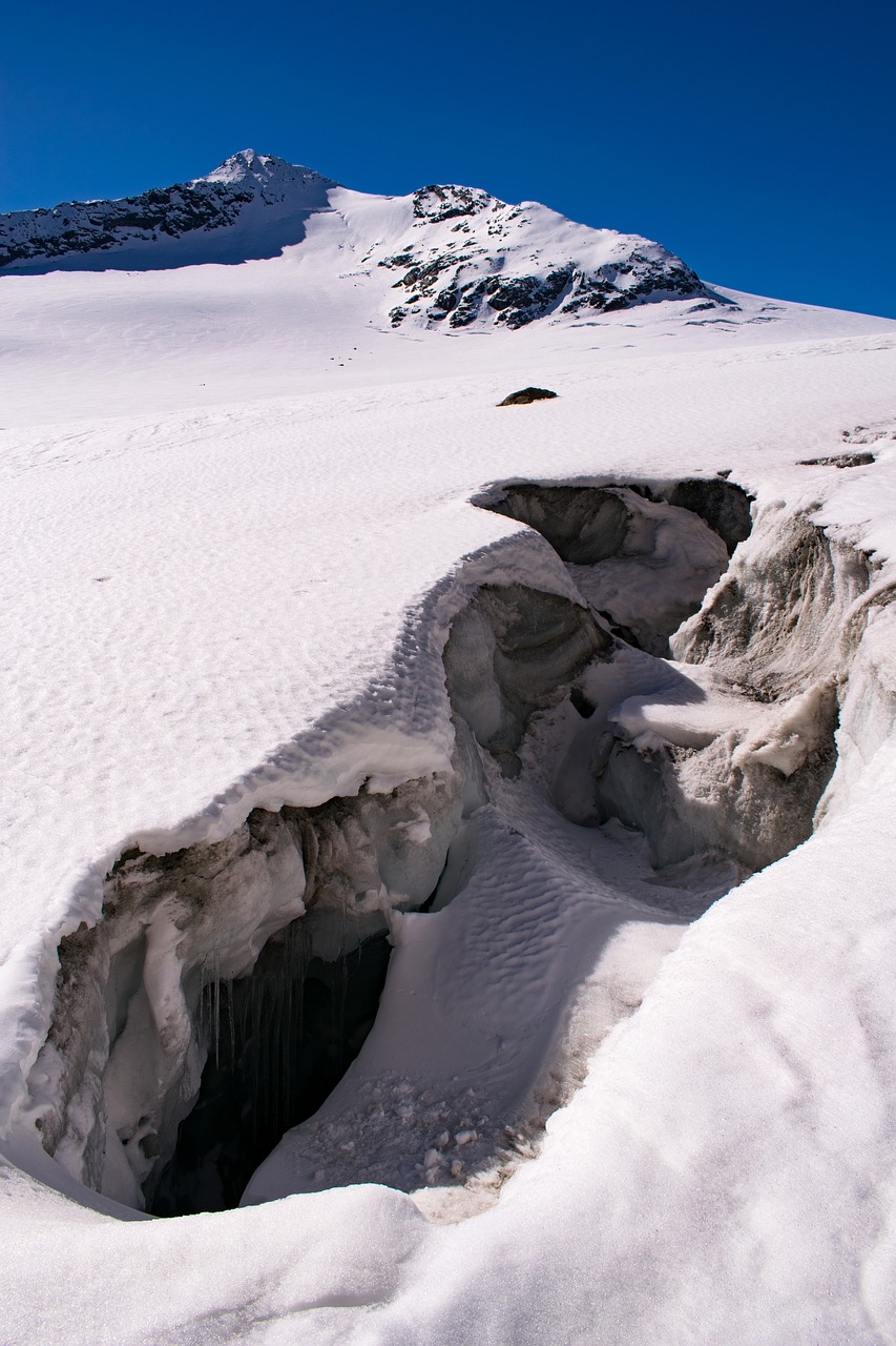alps glacier crack free photo