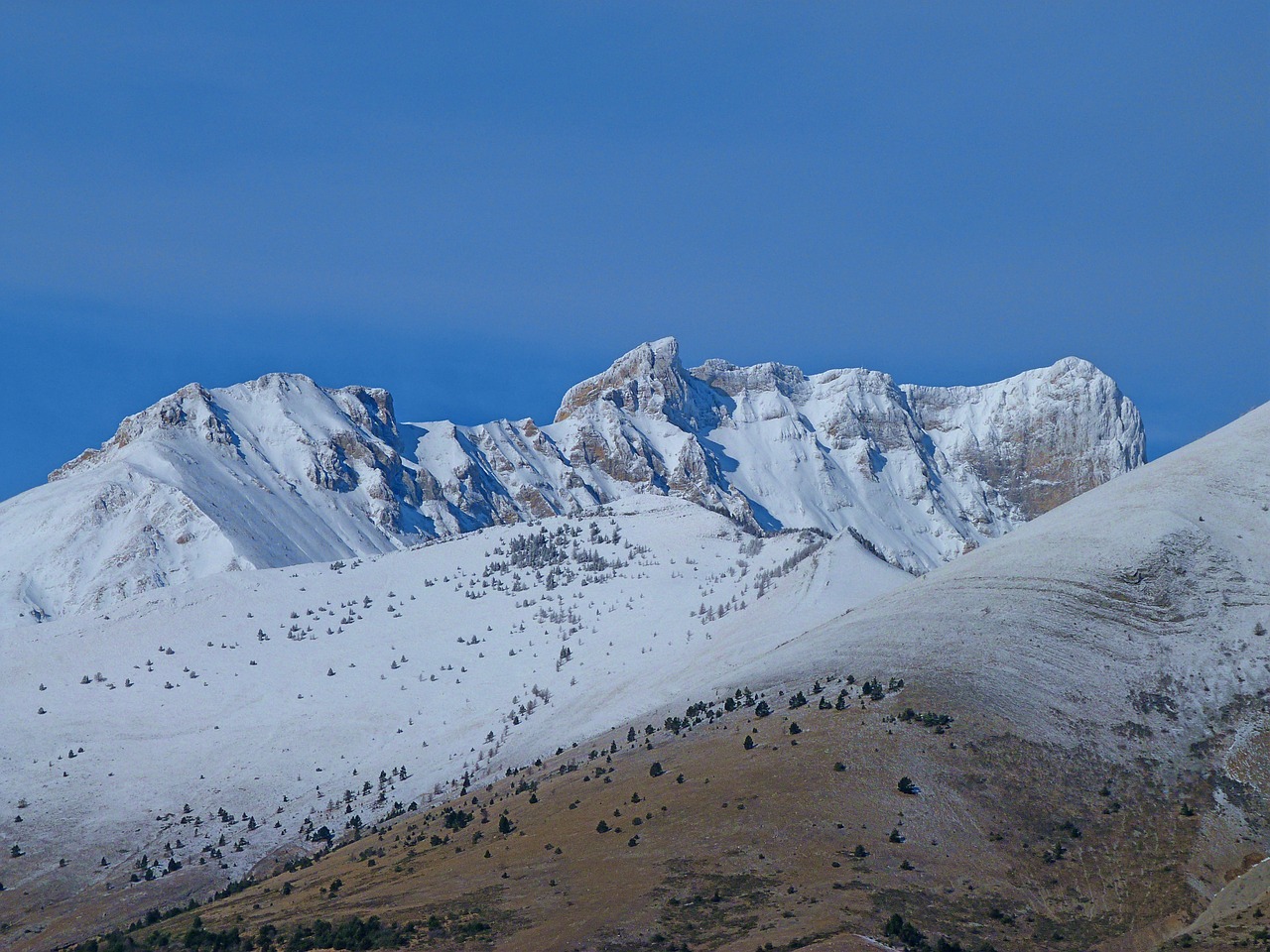 alps mountain winter free photo