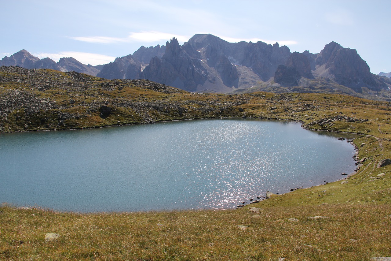 alps mountain lake free photo