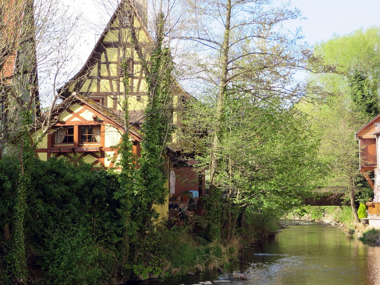 alsace sélestat timbered house free photo