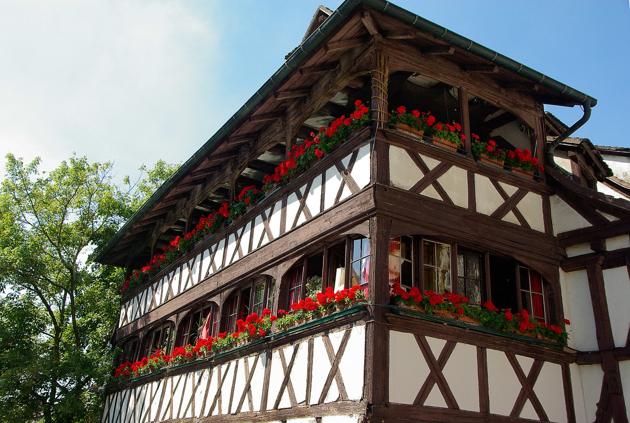 alsace strasbourg timbered house free photo