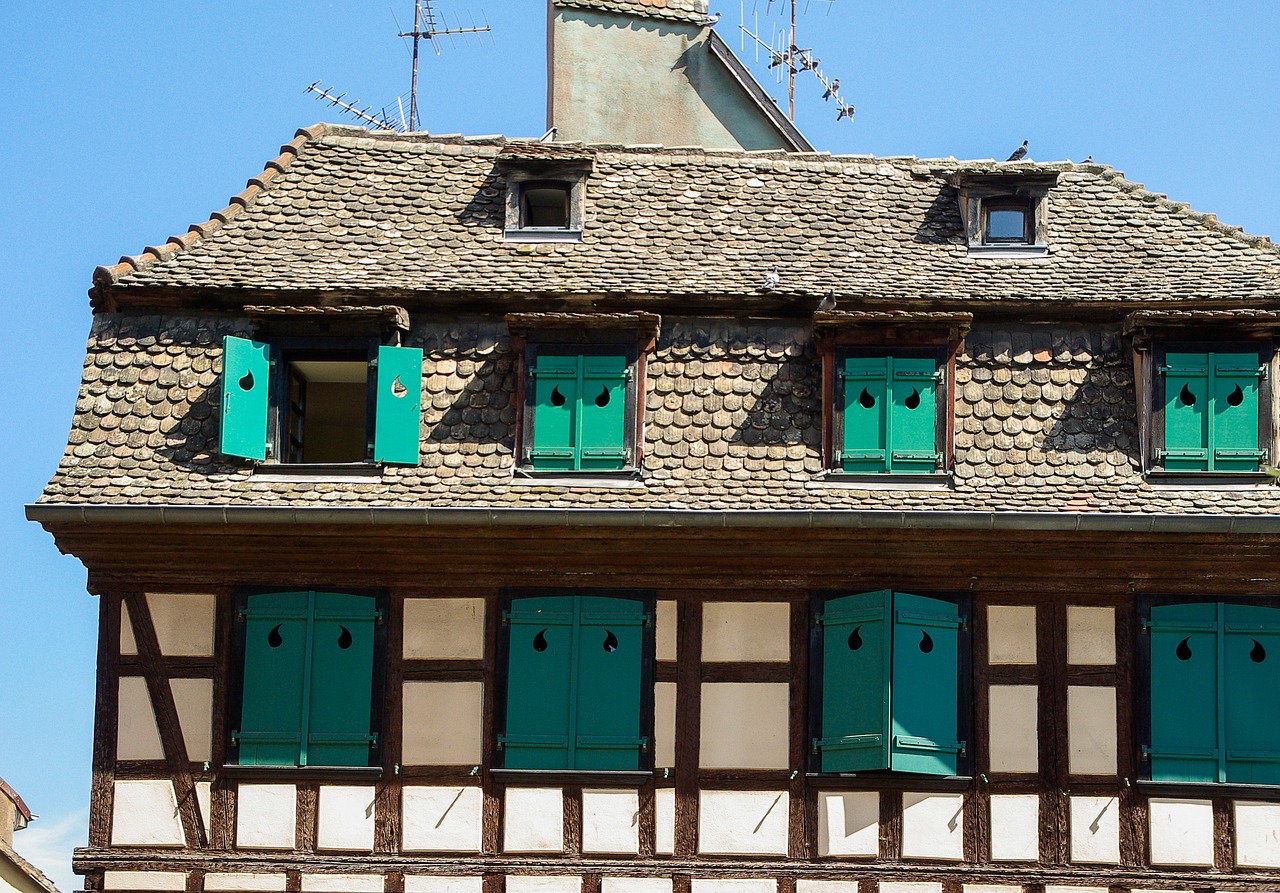 alsace strasbourg timbered house free photo