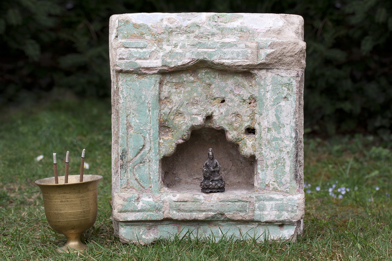 altar temple stone niche free photo