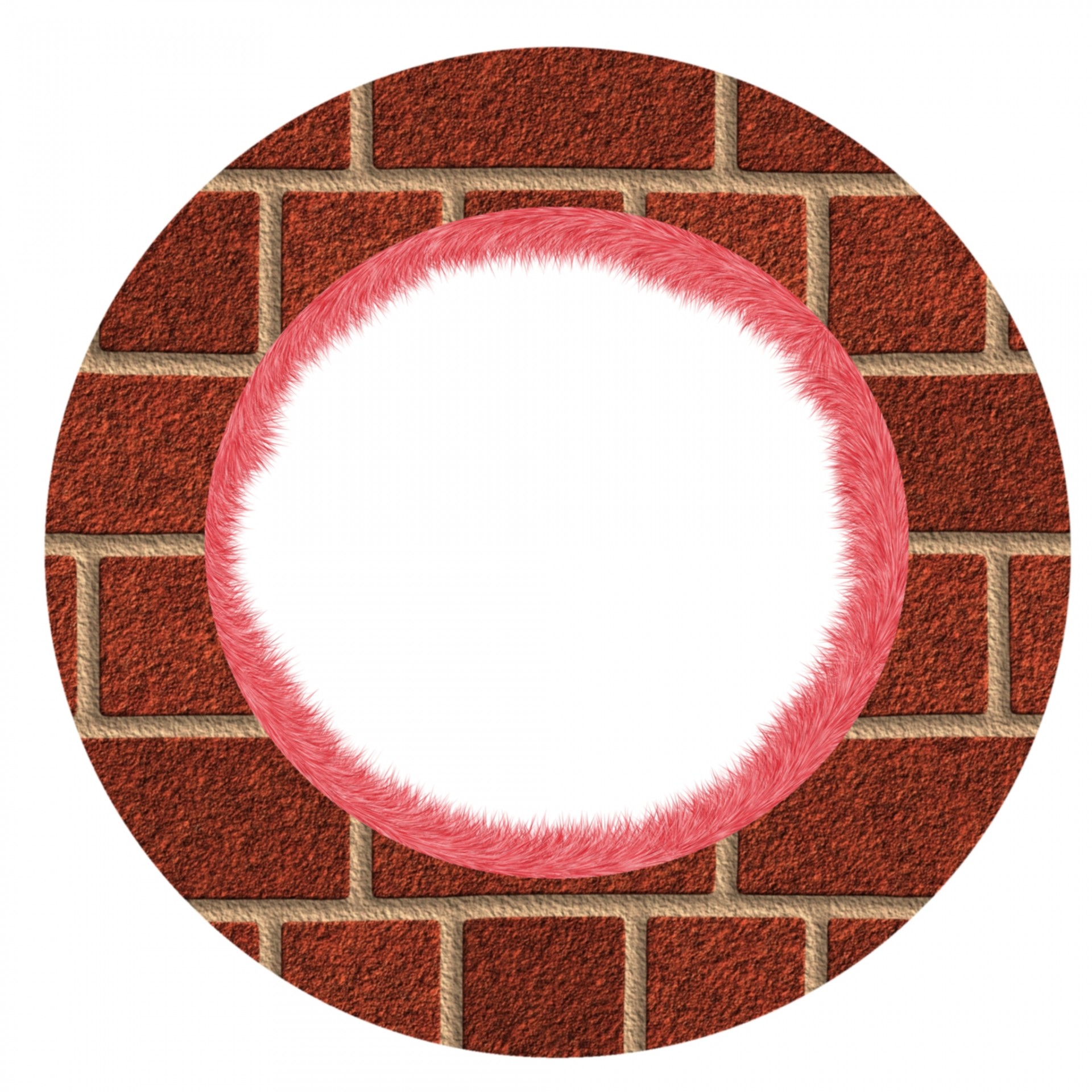 alternating brick round free photo