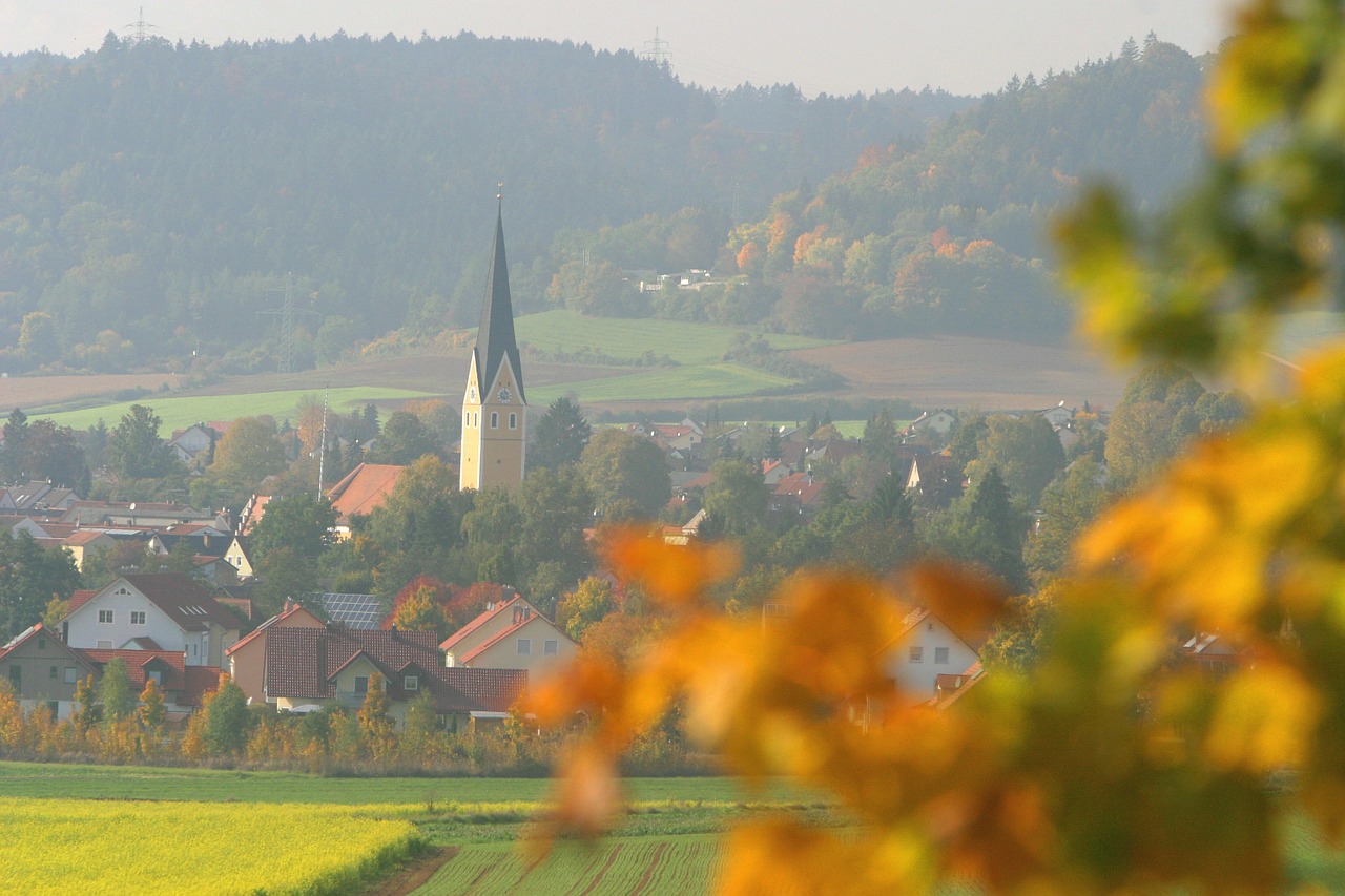 altmühl valley autumn mood töging free photo