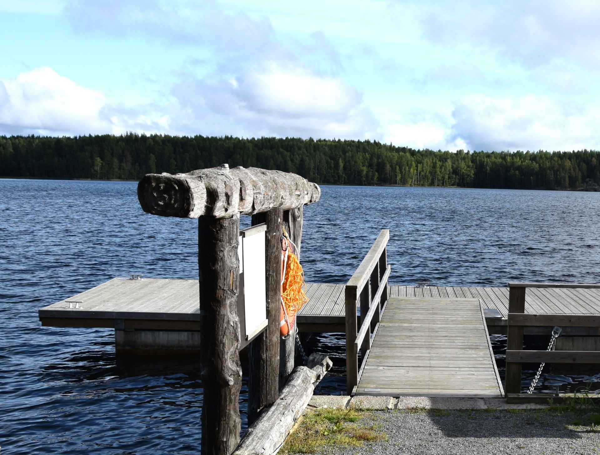 finland lake dock free photo