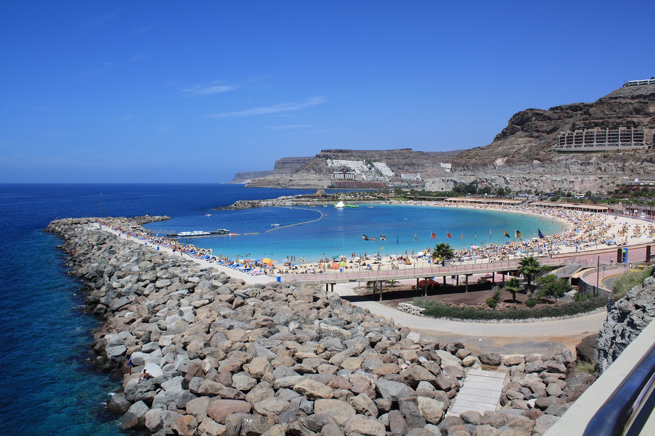 amadores canary islands beach free photo