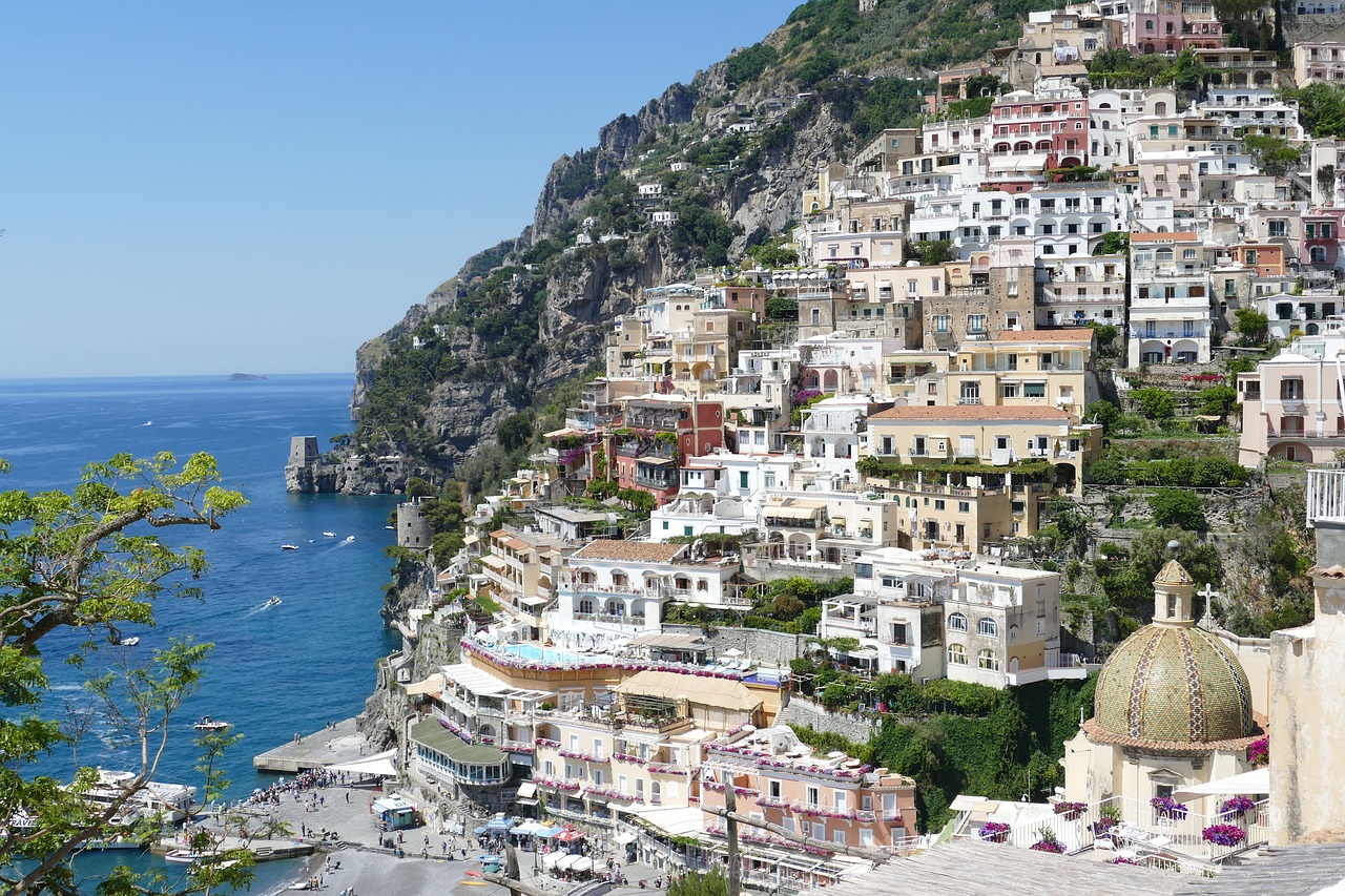 amalfi positano picturesque free photo