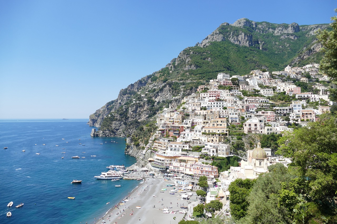 amalfi positano picturesque free photo