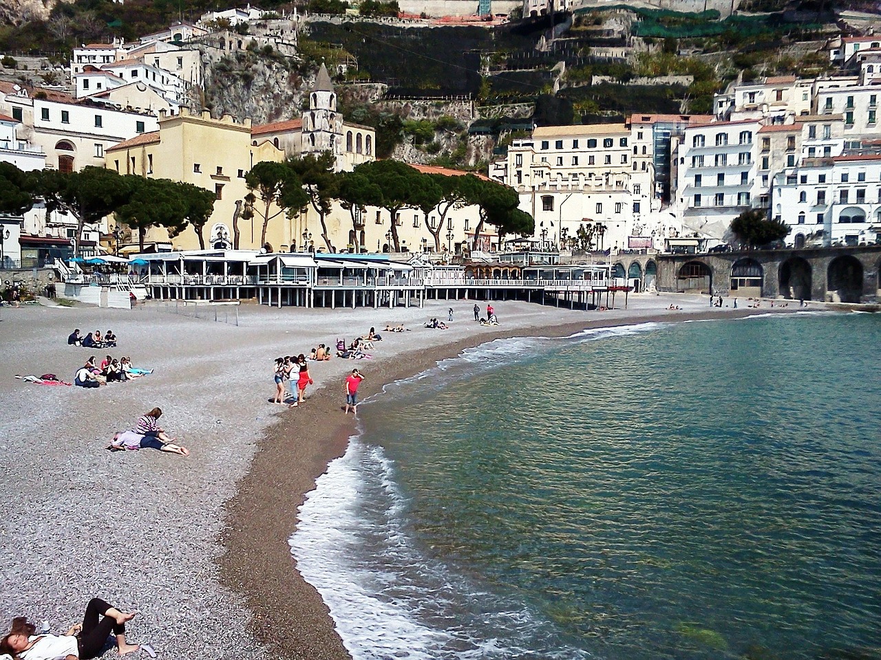 amalfi coast italy mediterranean free photo