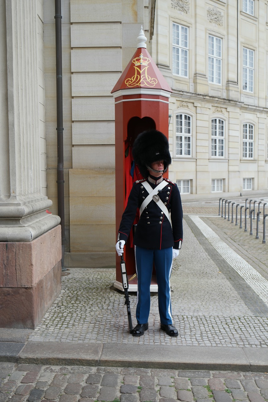 amalienborg royal castle royal guard free photo