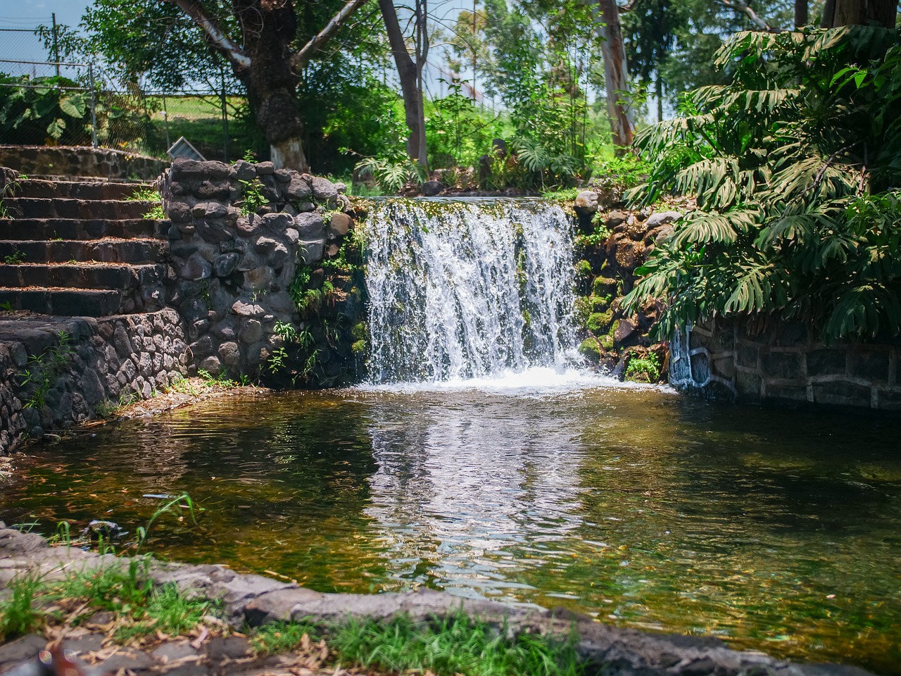 amatzicalli waterfall artificial free photo