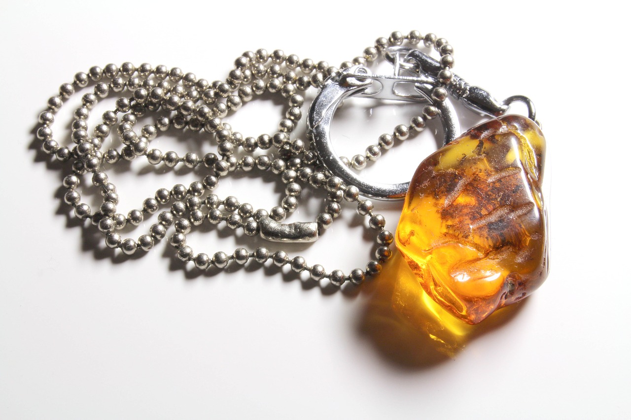 amber necklace precious free photo