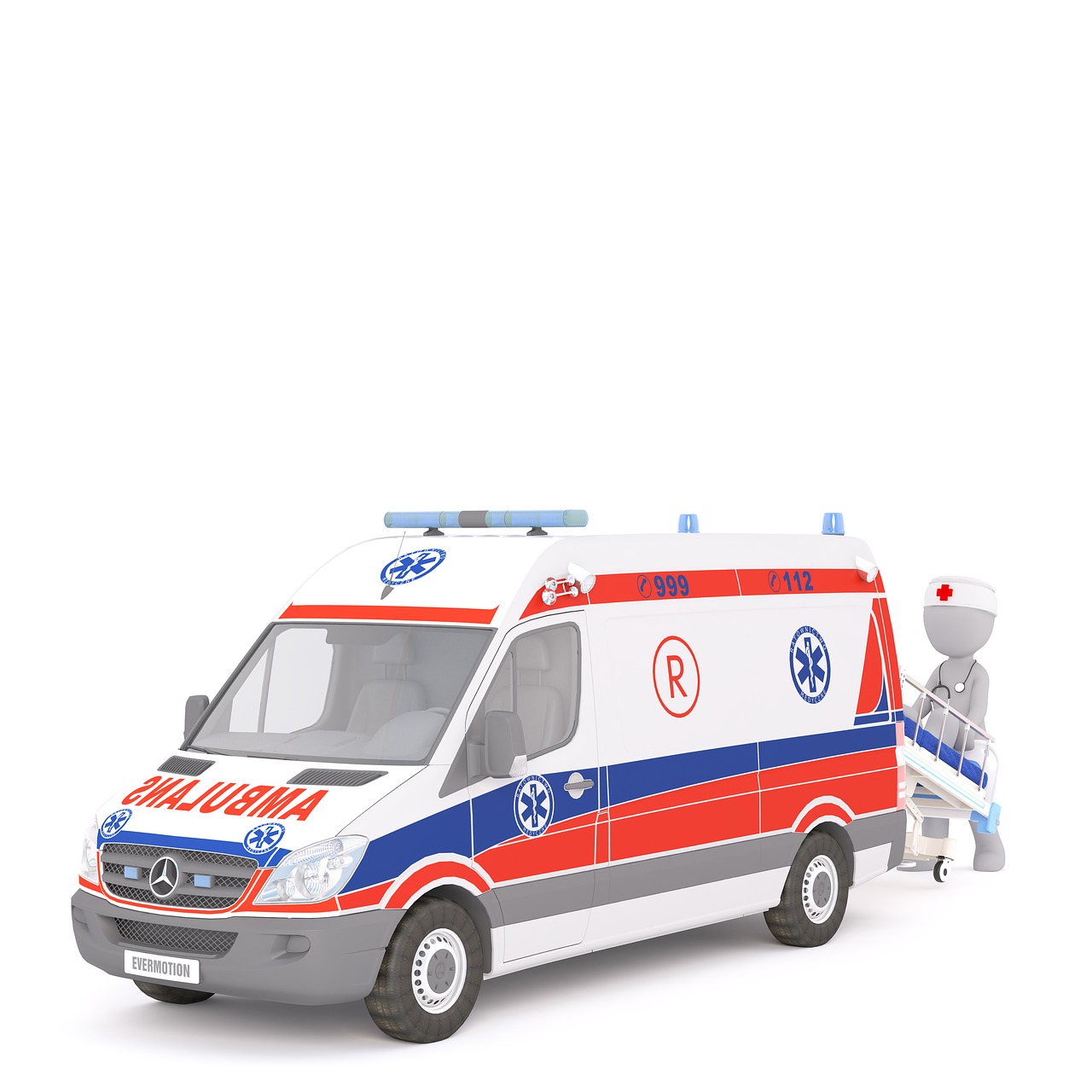 ambulance first aid white male free photo