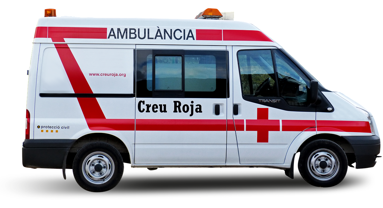 ambulance red cross assistance free photo