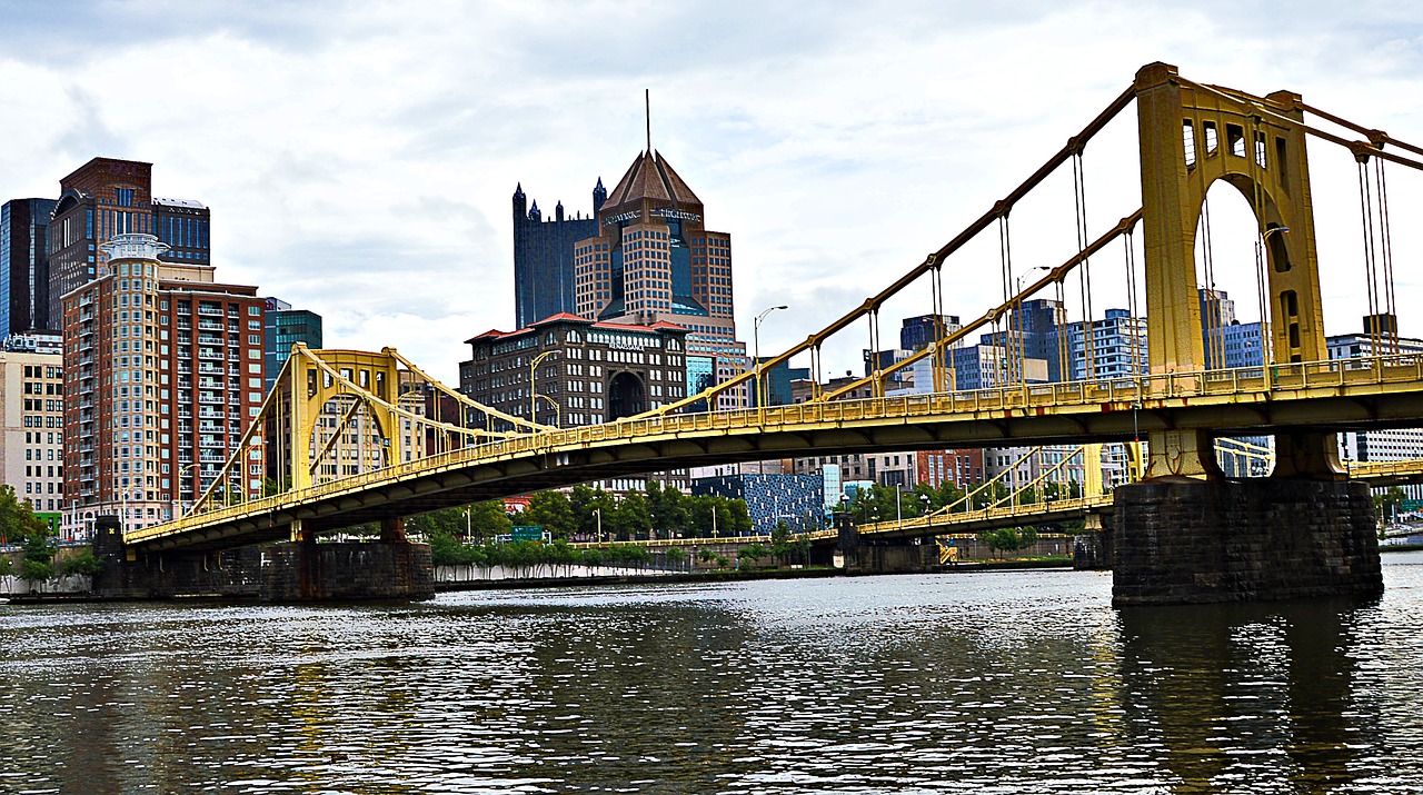 america pittsburgh bridge free photo