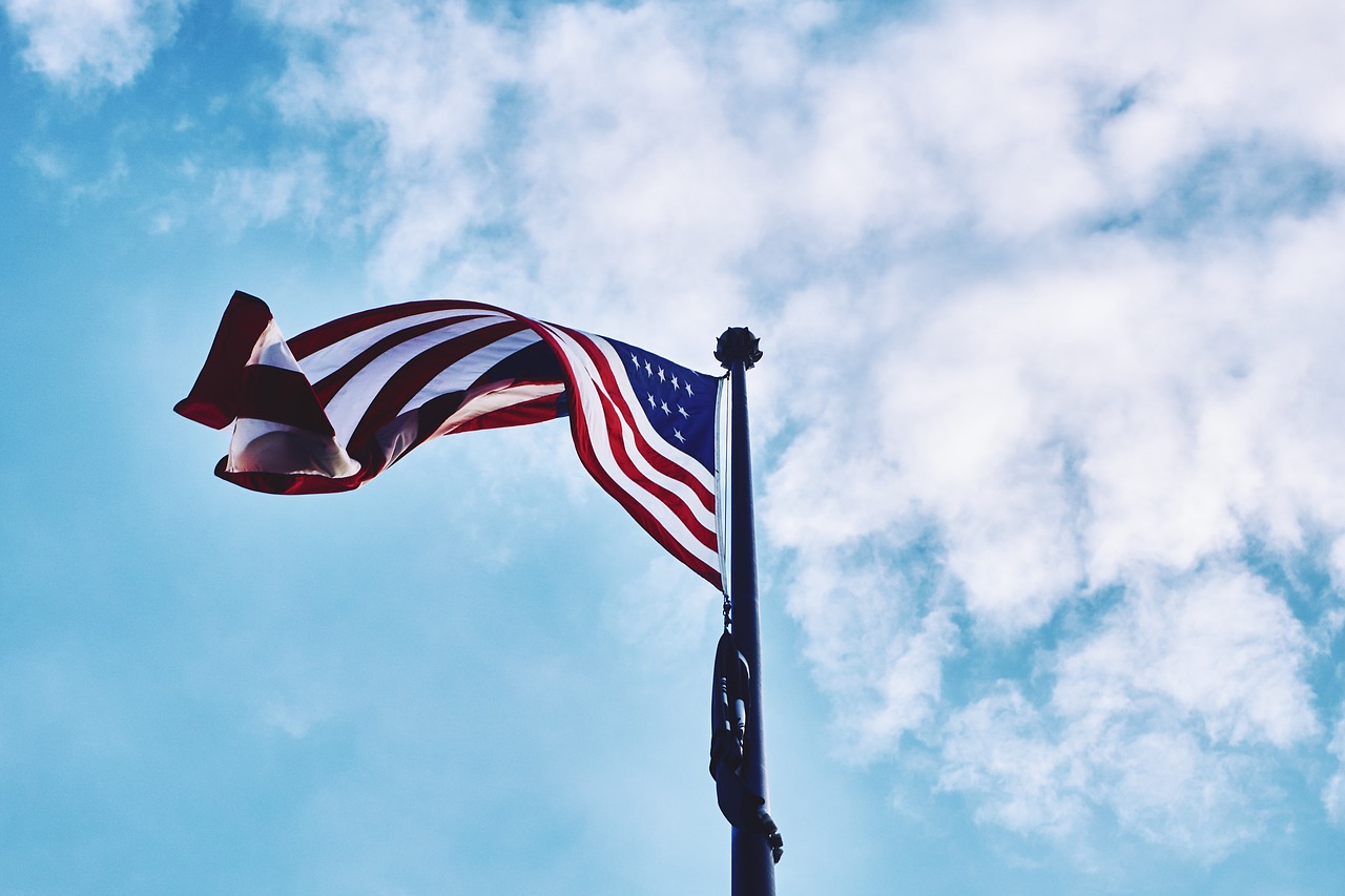 american flag blue free photo