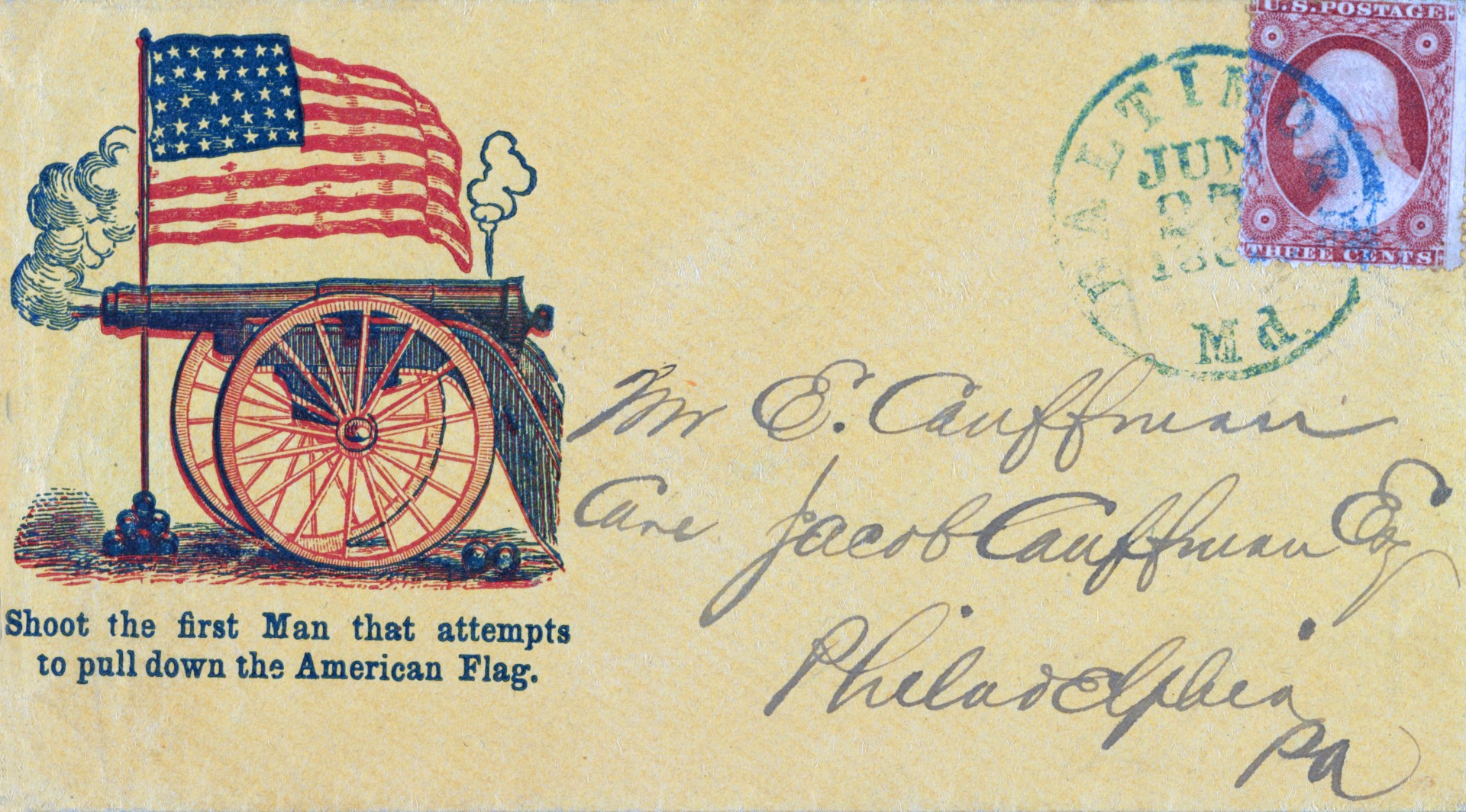 Старинный конверт в США
