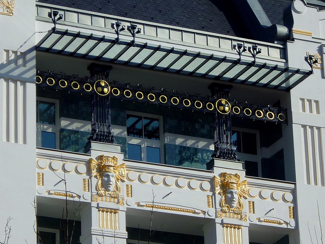 american embassy viennese art nouveau style freedom square free photo