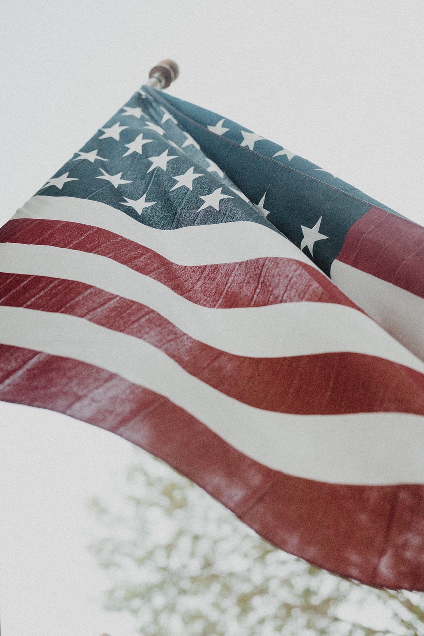 american flag close-up flag free photo