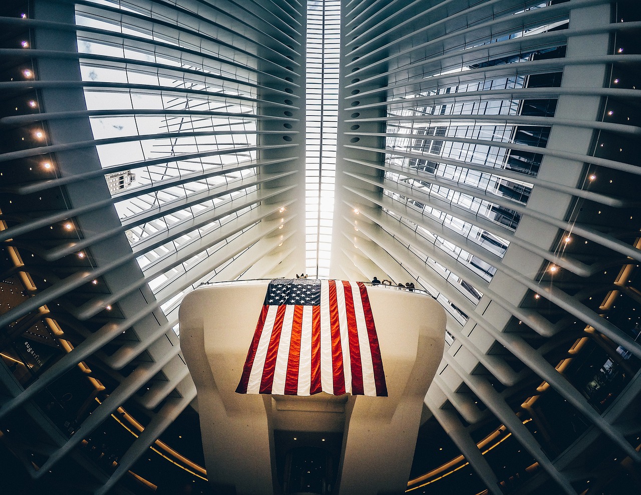 american flag architecture building free photo