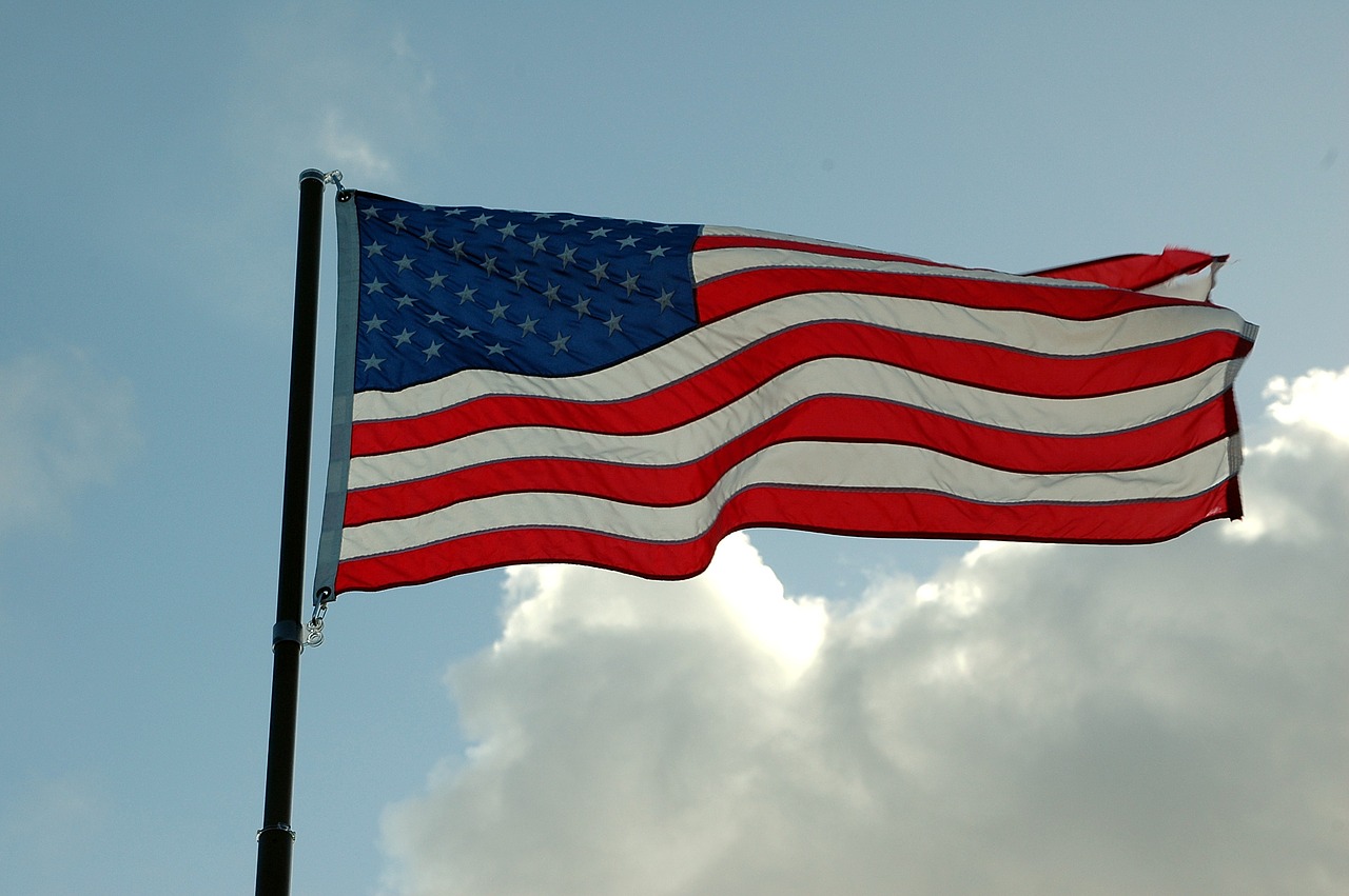 american flag symbol patriotic free photo