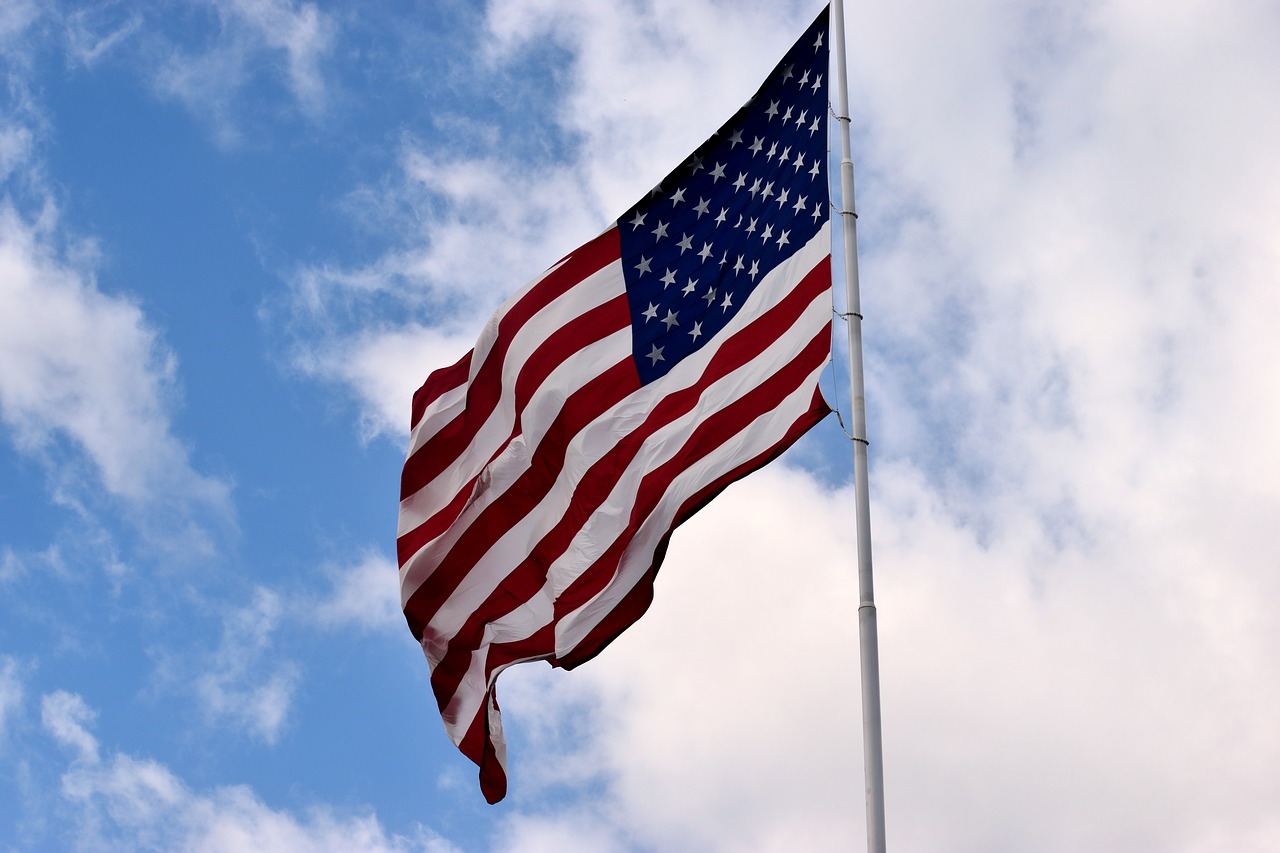 american flag usa symbol free photo