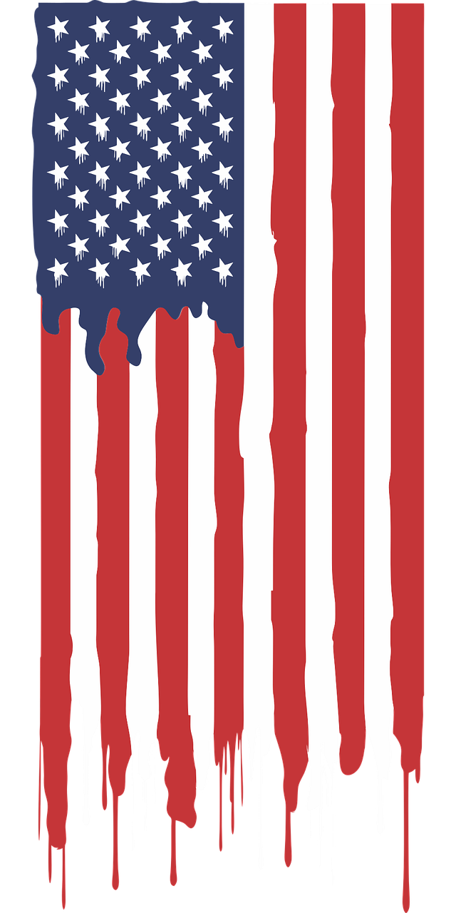 american flag graffiti usa free photo