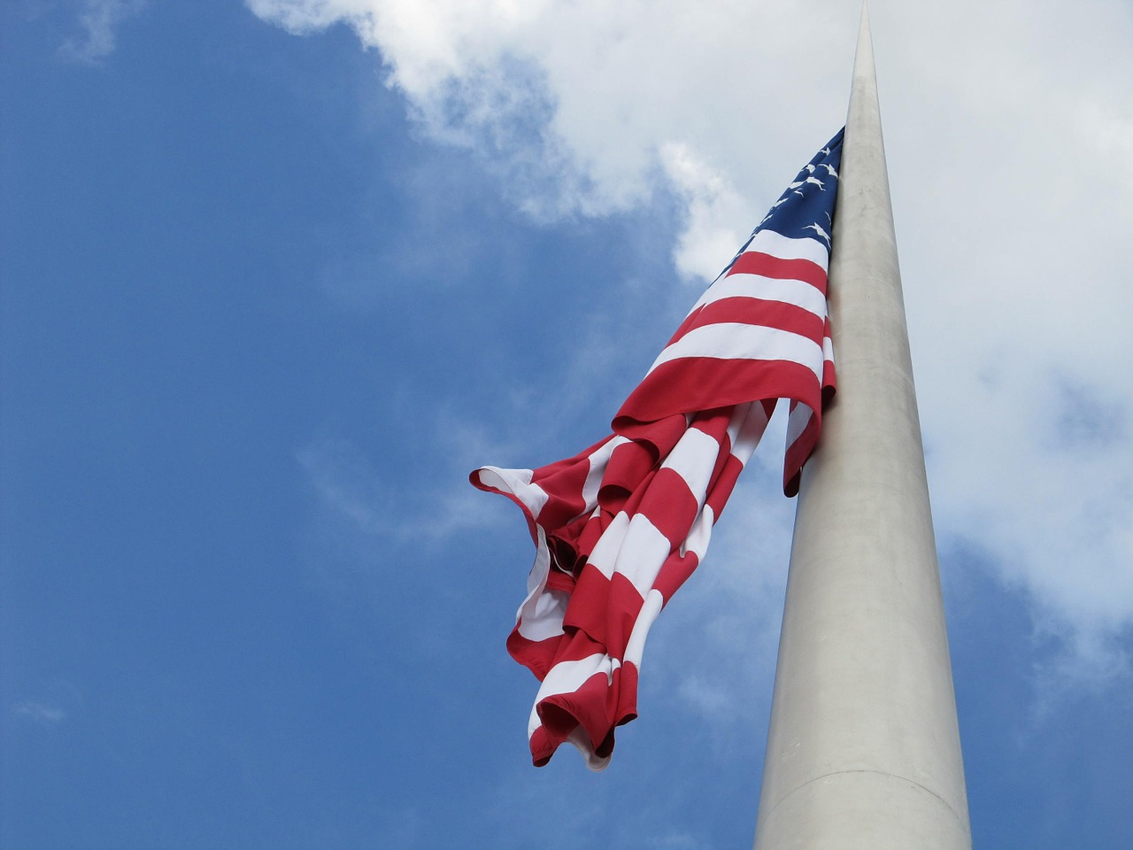american flag flag flying free photo