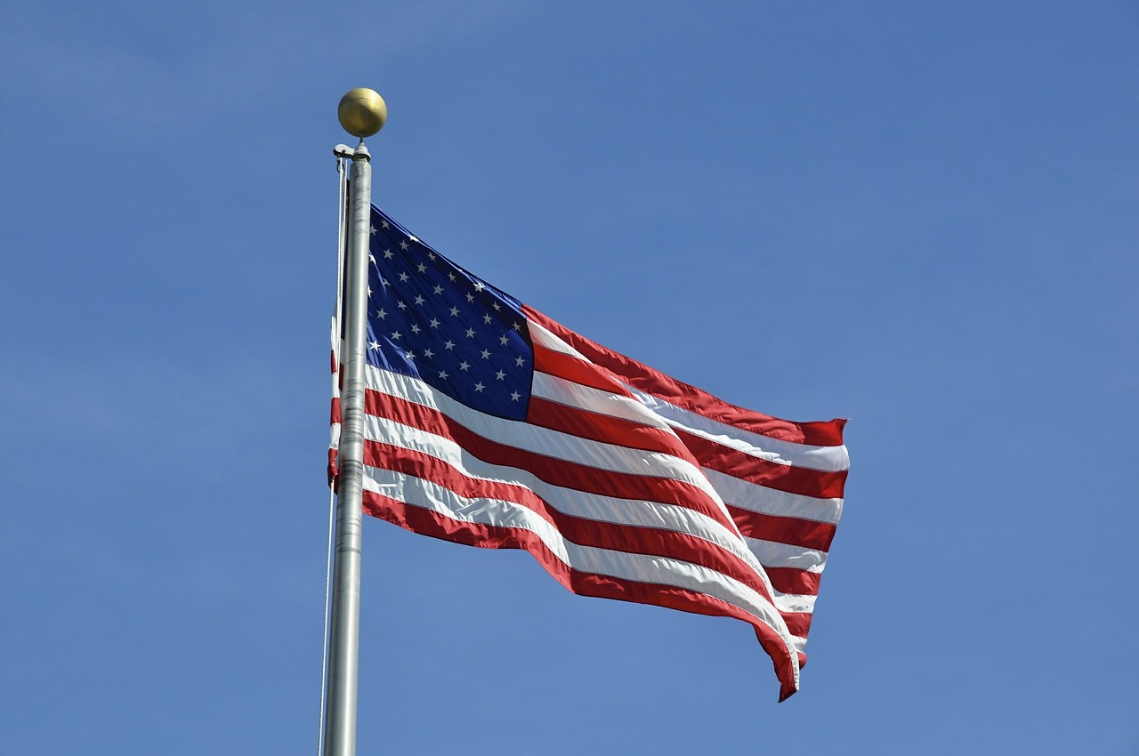 american flag usa patriotic free photo