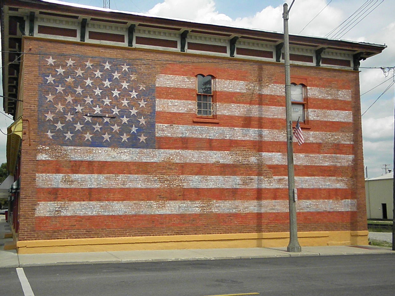 american flag old glory building art free photo