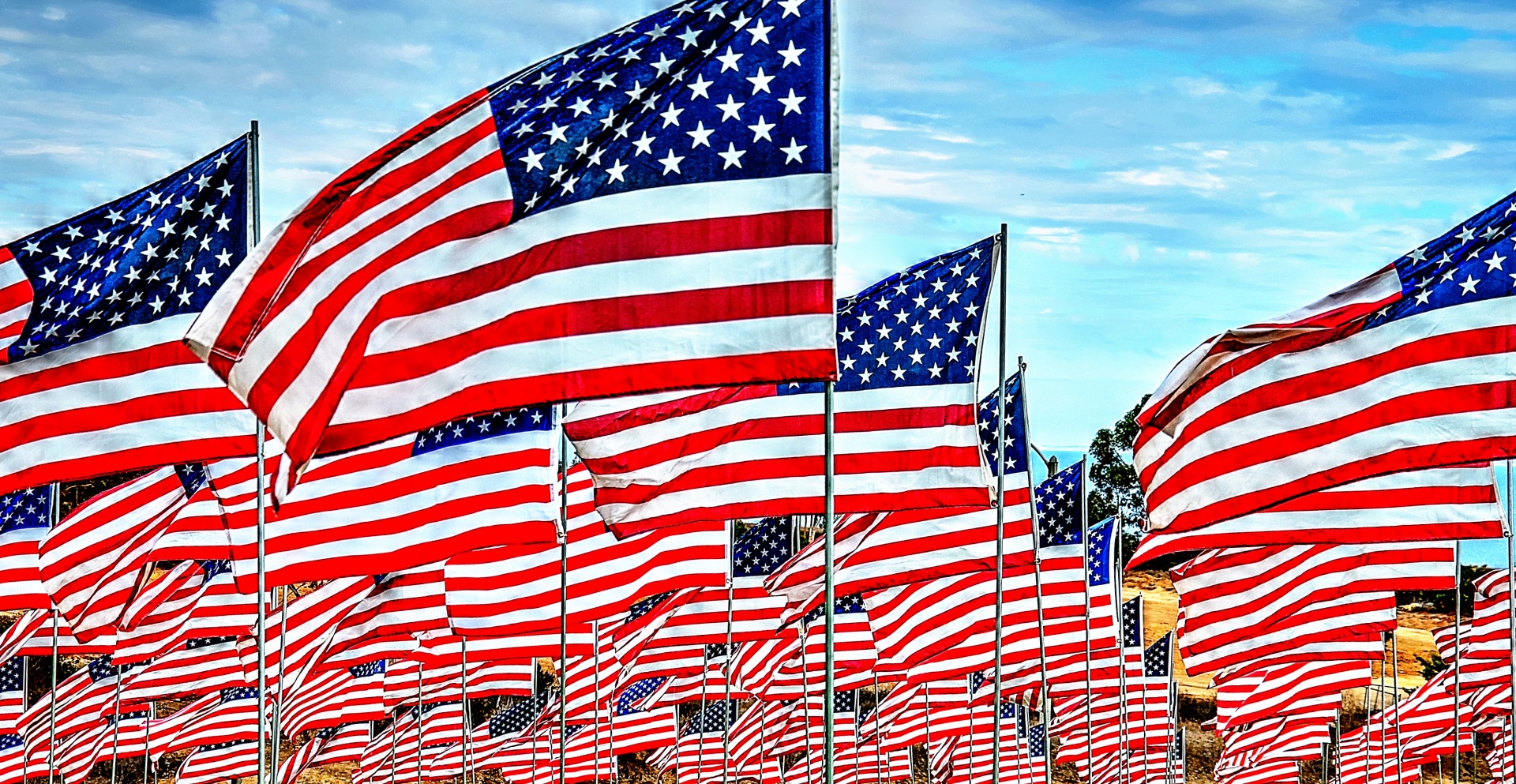 flag american flags stars stripes free photo